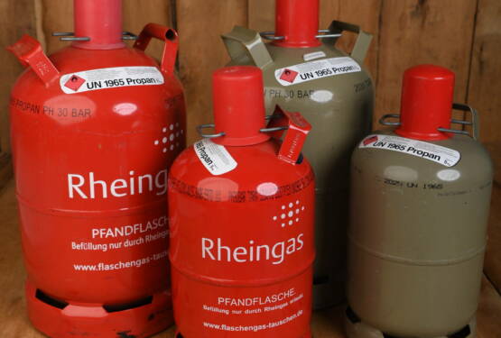 Neu im Angebot – Gasflaschen von Rheingas